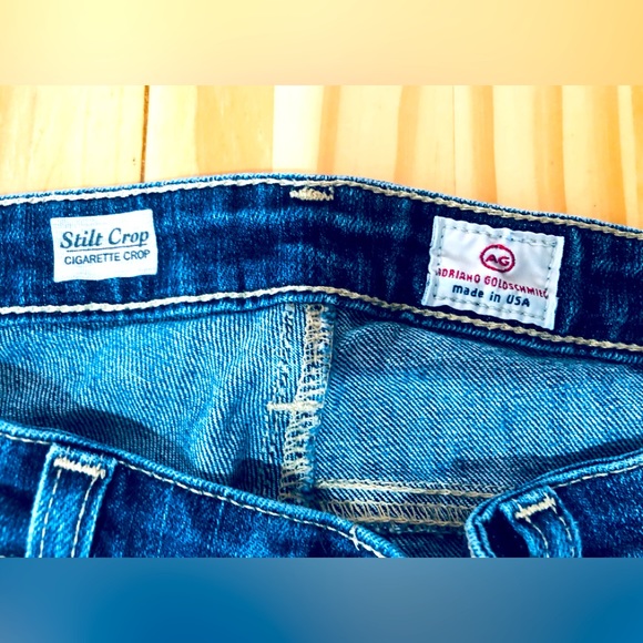 AG Adriano Goldschmied Stilt Crop Cigarette Jeans Women’s Size 25R - Picture 5 of 11